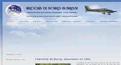 Desktop Screenshot of aeroclub-bourg-en-bresse.com